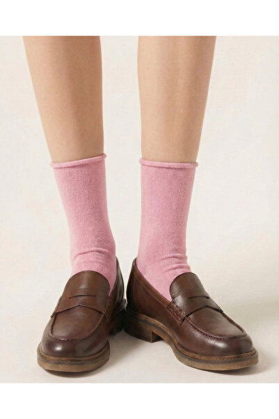 FENRA STUDIO Женски розови безшевни здрави нееластични чорапи