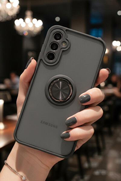 Hatreds Samsung Galaxy A24 4G İçin Kamera Korumalı Yüzüklü Kılıf - Leke Tutma...