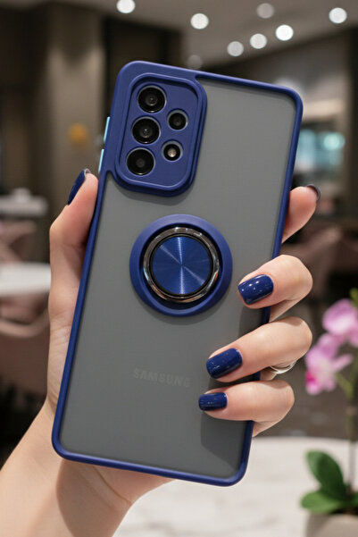 Hatreds Samsung Galaxy A33 5G İçin Kamera Korumalı Yüzüklü Kılıf - Leke Tutma...
