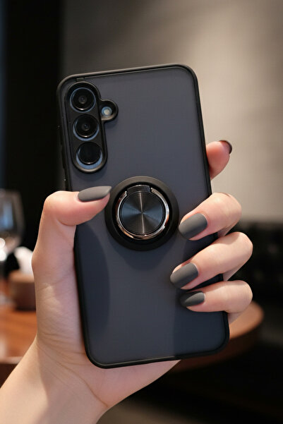 Hatreds Samsung Galaxy A25 5G İçin Kamera Korumalı Yüzüklü Kılıf - Leke Tutma...