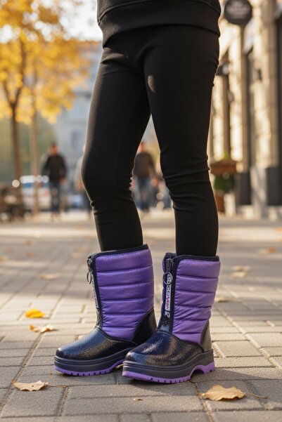 PATİK BEBE KIZ ÇOCUK KALIN TABANLI FERMUARLI KAR BOTU