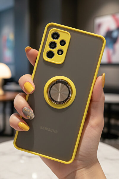 Hatreds Samsung Galaxy A53 5G İçin Kamera Korumalı Yüzüklü Kılıf - Leke Tutma...
