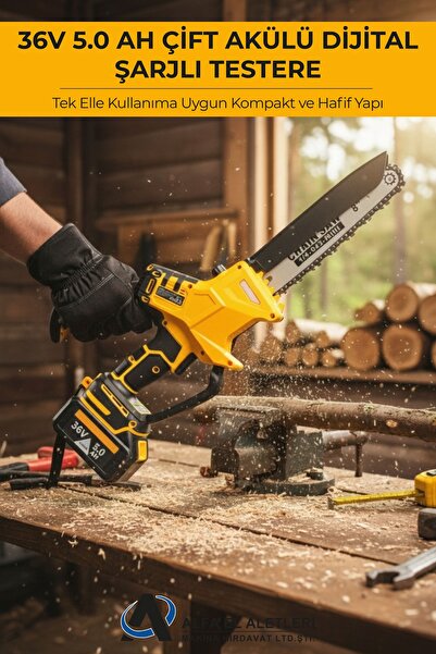 BN5 36V 5.0 Ah Çift Akülü Dijital Şarjlı Testere
