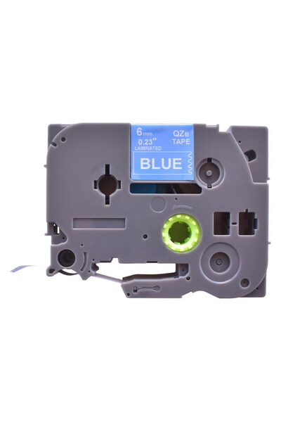 Brother Bandă etichete compatibilă TZe-515 6mm alb pe albastru