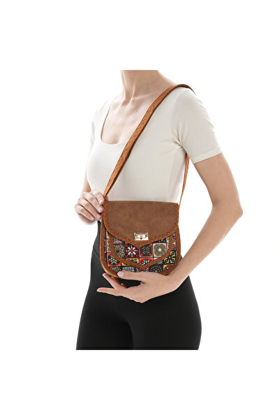 Missbag34 Women's Handmade Ethnic Geometric Patterned Lock Closure Small Size...