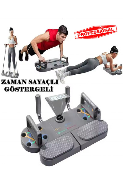 Raiden St-3 Egzersiz Şınav Tahtası Plank Ve Direnç Bandı Ekranlı Aleti Barı 3...