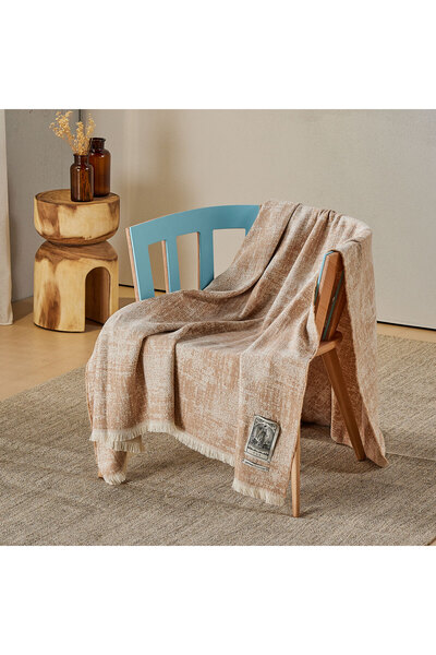 Yatsan Maison Pax Throw TV Battaniyesi Latte
