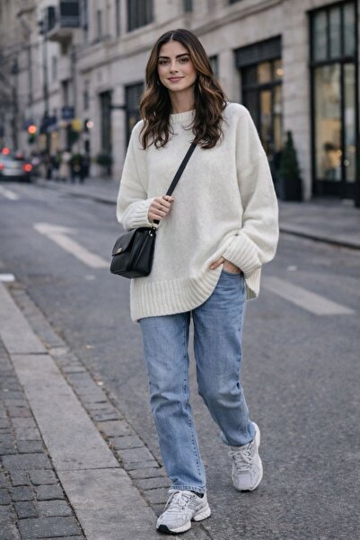 OYERGA MODA سترة نسائية قصة فضفاضة ذات قصة مريحة