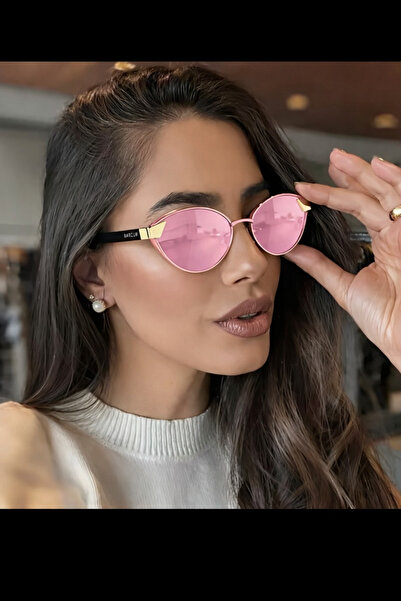 Enjoy نظارات شمسية نسائية زجاجية مستقطبة باللون الوردي مع حماية من الأشعة فوق البنفسجية 400 ماركة باركور