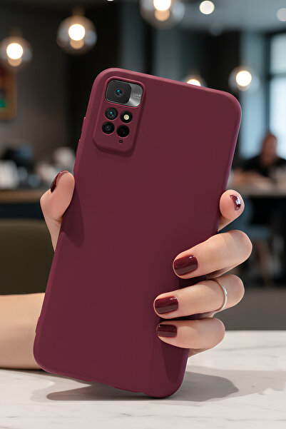 Hatreds Xiaomi Redmi Note 11S Global İçin Uyumlu İçi Kadife Sıvı Silikon Kılıf