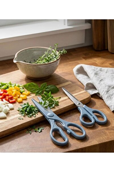 Rooc Özel Tasarımlı 2'li Makas Seti & Mavi