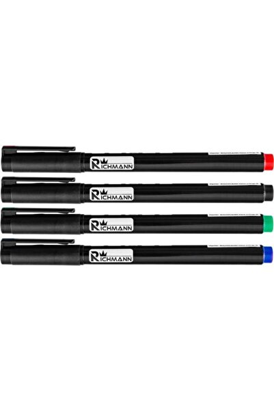 richmann Marker permanent subtire, 4 culori, set 36 buc,