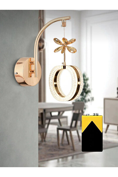 Litra Lighting Sueno Model Gold Salon Mutfak Yatak Çovuk Odası Pilli Led Aplik