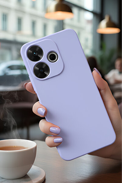 Hatreds Xiaomi Redmi 13 4G İçin Uyumlu İçi Kadife Sıvı Silikon Kılıf