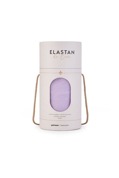Yatsan Elastan De Luxe Lastikli Çarşaf & Yastık Kılıf Seti Lila