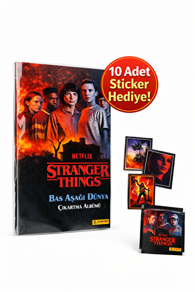 Basic Fun Stranger Things Çıkartma Albümü Koleksiyonluk Sticker Kitabı