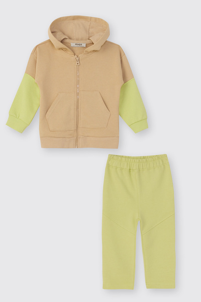 Panço Erkek Bebek Bej 2'li Eşofman Takım
