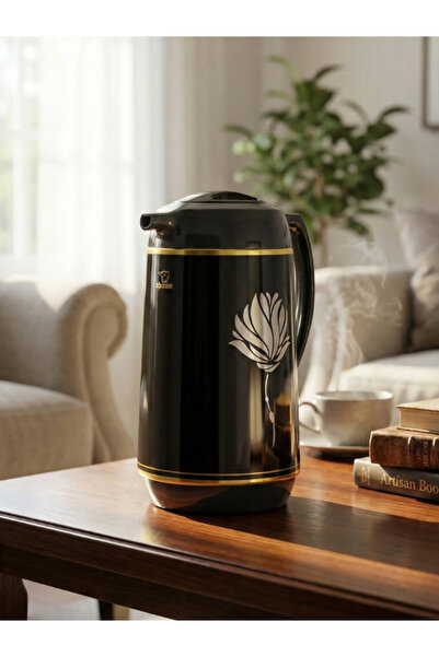 ZOJIRUSHI ترمس ياباني أبو فيل – بfطانة زجاجية – 1 لتر – أسود