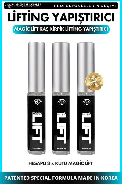 Magic Lash 3 Kutu Premium Kirpik Lifting Laminasyon Yapıştırıcı Magic Lift