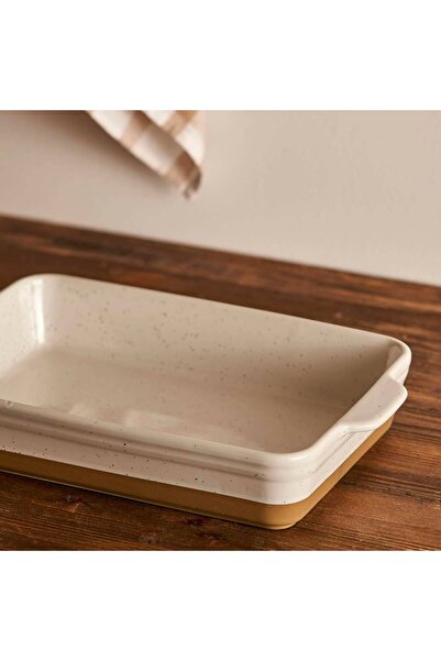 Bella Maison وعاء فرن مارجوت من الفخار الأبيض (38.7×24.2×7.2 سم)