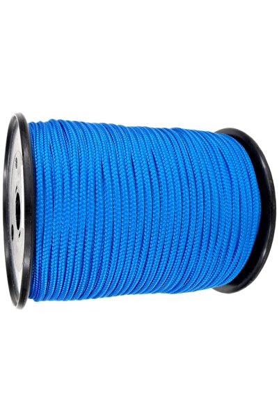 EgeÇelikHalat Mavi Renkli İskota Halat İp 6 Mm 10 Metre Yelken Mandar Halatı