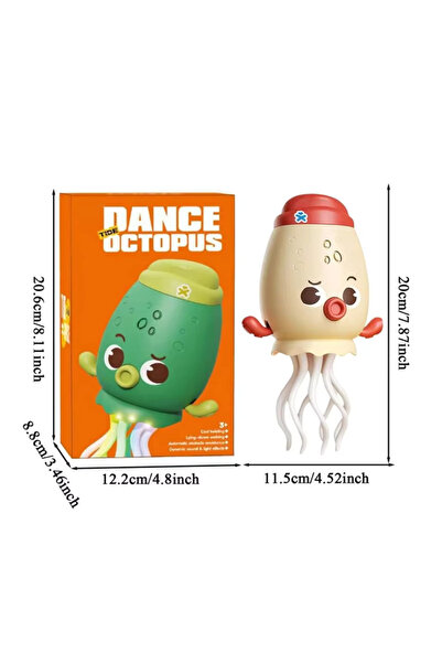 Kids لعبة الأخطبوط الكهربائي الراقص – لعبة تفاعلية بالضوء والموسيقى – مناسبة للأطفال من عمر 3 سنوات فما فوق – قابلة لإعادة الشحن