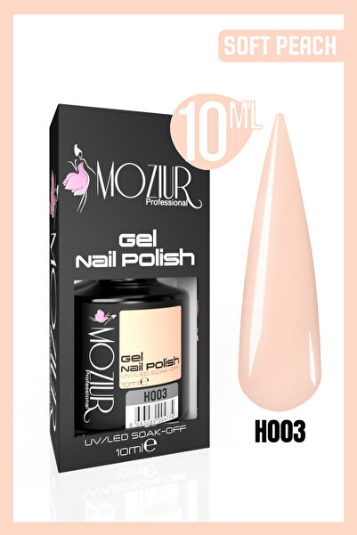 MOZIUR Kalıcı Oje Uv Led H003 (Soft Peach) 10ml