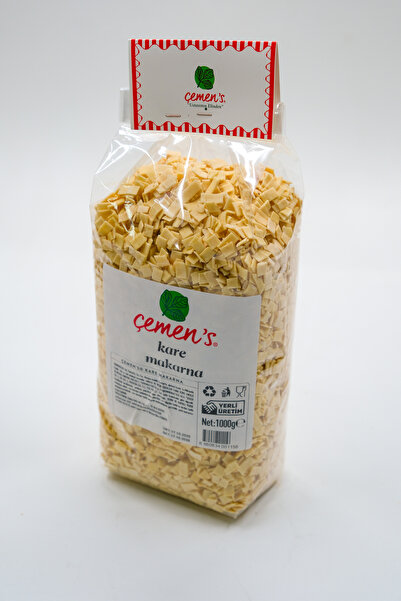 Çemen's Kare Makarna El Yapımı Doğal Katkısız 1 Kg