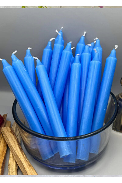 Generic A set of 10 blue scented candles