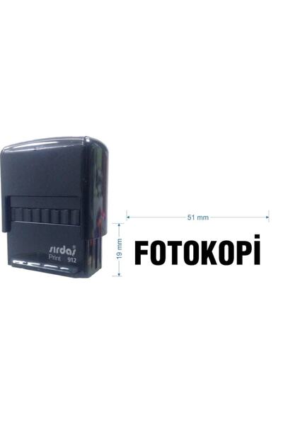 Sırdaş Black Stamping Machine with'Photocopier' Written on It