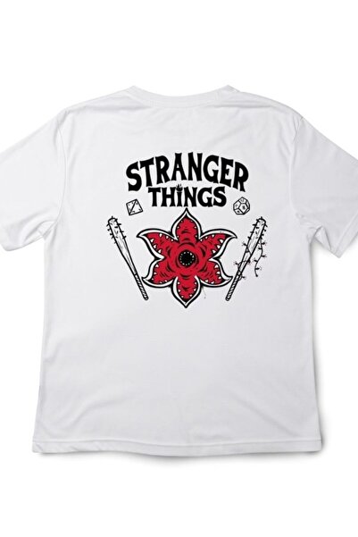 TİWO DİJİTAL STRANGER THİNGS TEMALI DEMOGORGON SIRT BASKILI UNİSEX TSHIRT2