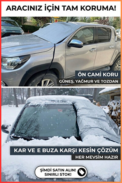 figiza Buzlanma Önleyici Örtü Branda Araba Ön Cam Güneş Buz Kar Koruyucu Dış ...