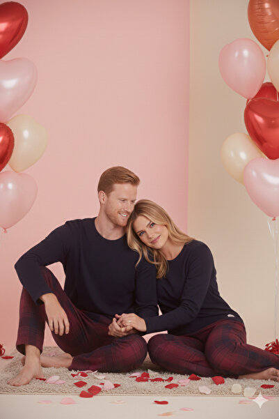 KLY День закоханих Valentine's Day Концепція Жіночий Чоловічий 2-комплект піжами Спеціально для пар