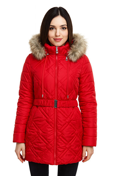 SCHERRER Genç Kadın Tesettür Spor Şişme Mont Kaban