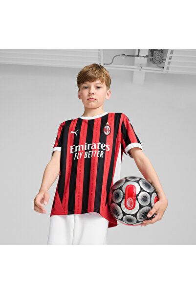 Puma قميص كرة القدم الأساسي لفريق إيه سي ميلان للشباب 24/25 - أحمر