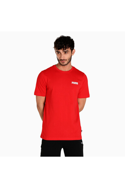 Puma Mens Essentials Small Logo T-Shirt - Red