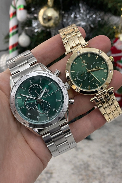 S.POLO MARKA ERKEK VE KADIN SET KOMBİN SAAT