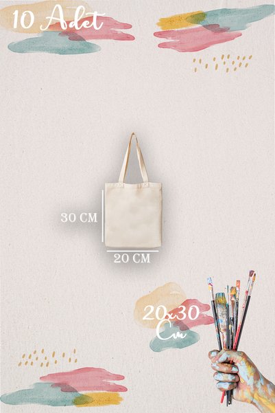 aprendi dünyanı ve kendini koru,ham bez kullan İyi Tatiller Temalı Çocuklara Özel 10’lu Boyama Çantası – Eğlenceli Etkinlik Seti (20x30 cm)