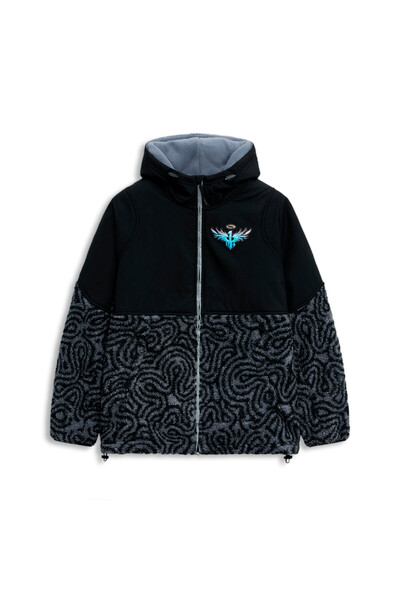 Puma Mens x MELO Blue Hive Sherpa Jacket - Multicolor