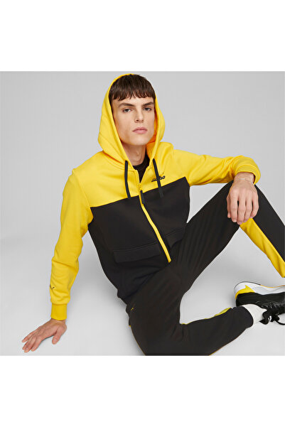 Puma سترة رياضية بغطاء رأس للرجال من Porsche Legacy - أسود