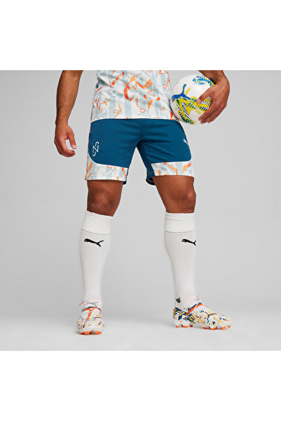 Puma شورت كرة قدم رجالي X نيمار جونيور إبداعي - أزرق