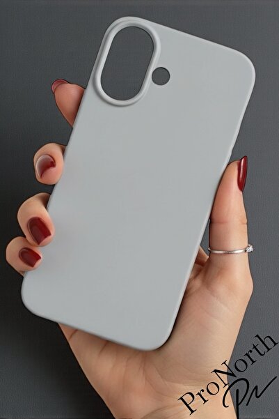 ProNorth غطاء متوافق مع آيفون 16 مع شعار، غطاء سيليكون ناعم من الداخل مخملي ا...