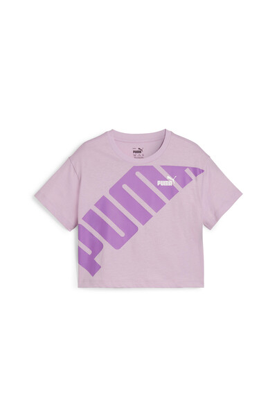 Puma Youth Girls POWER Short Length Tee - Purple