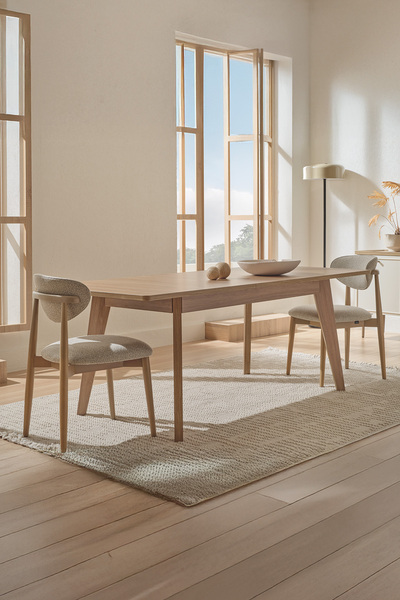 Enza Home Marsana Dokuma Kumaş Sandalye - Bej