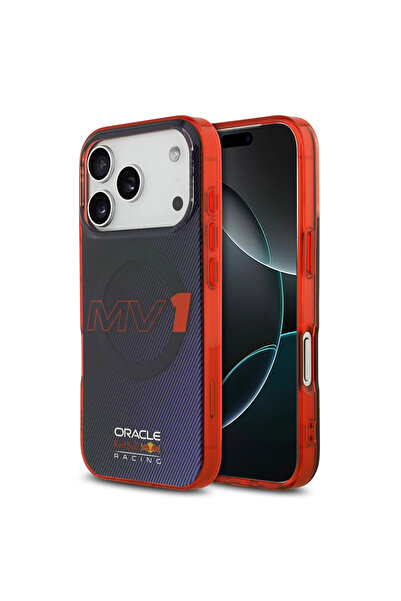 Red Bull iPhone 17 Pro Redbull Lisanslı M-safeli Çift Katmanlı Çizgi Desenli ...