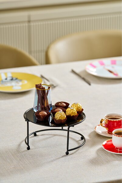 Edora Home هدية معدنية للعرض باللون الأسود صغيرة الحجم لتزيين الحلوى / بليكسي...