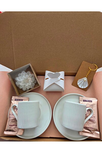 shaymia natural Soft Zarif Kahve Hediye Seti 2'li-Beyaz ve Elegance-Yeni Yıl ...
