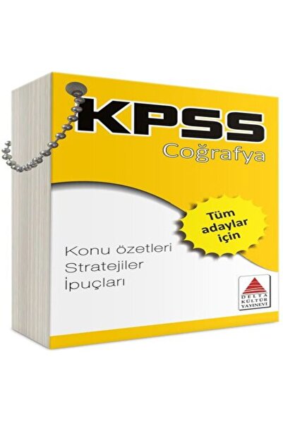 Genel Markalar Delta Kültür KPSS Coğrafya Strateji Kartları