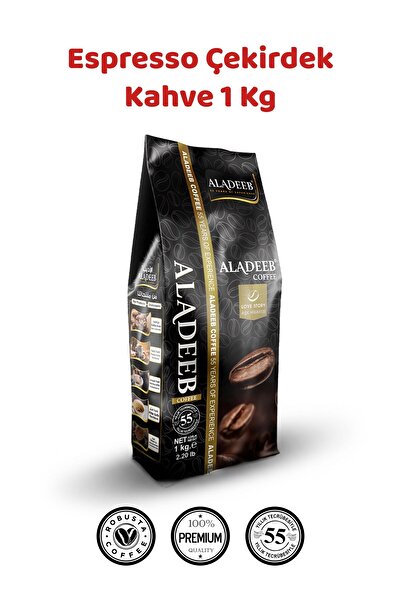 ALADEEB Espresso Kahve Çekirdeği 1 Kg Robusta Karışımı