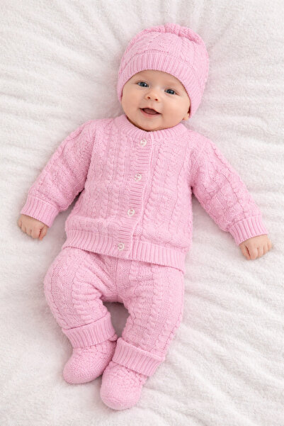 bebegen Pink Baby Knitwear Set of 4